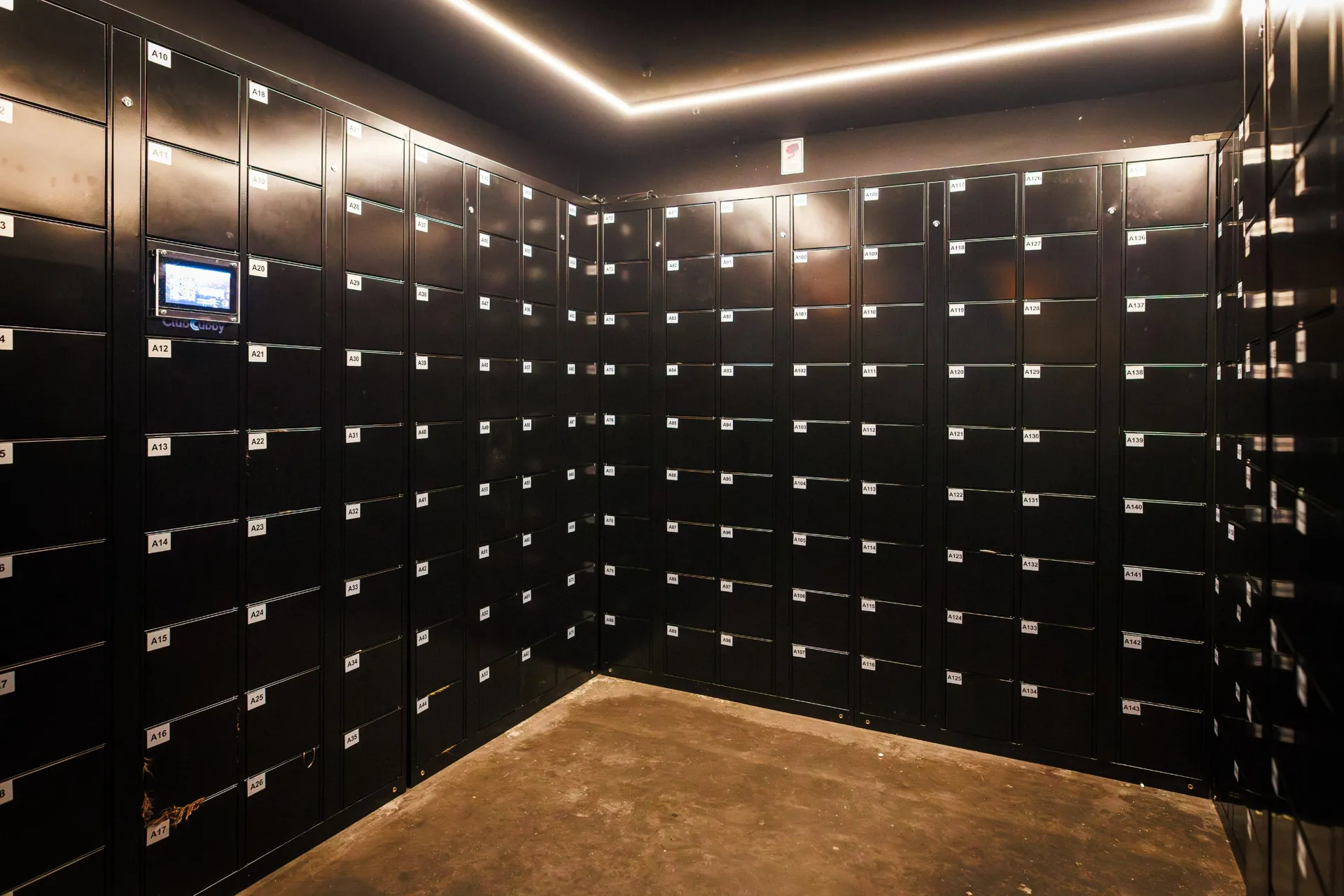 ClubCubby locker wall at IKON Antwerp