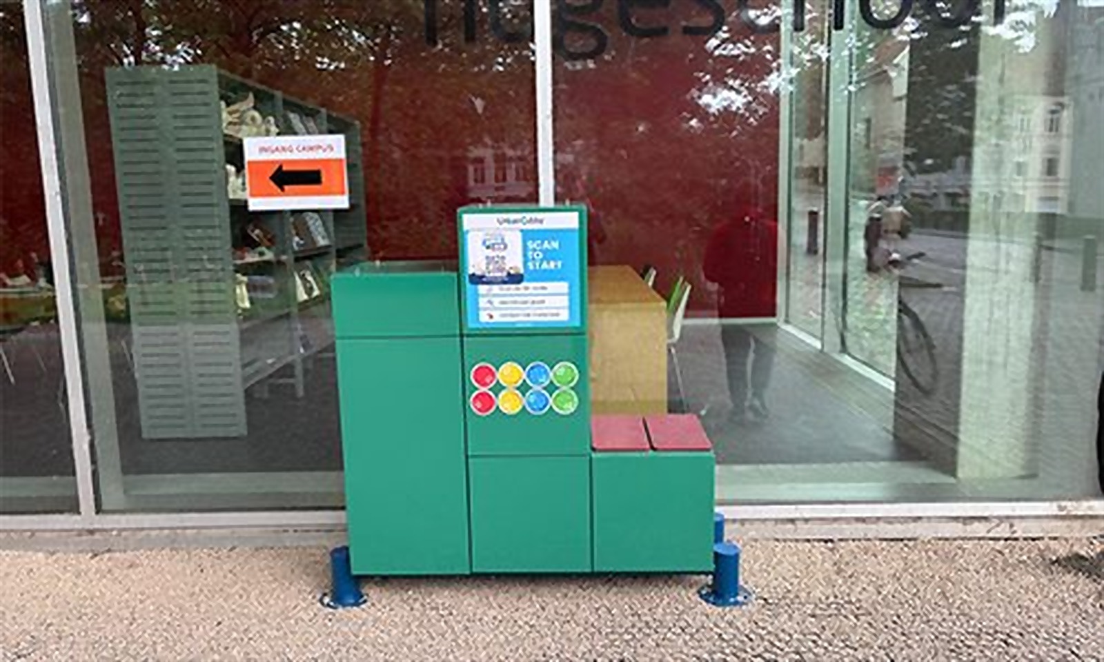 Campus Kantienberg (Artevelde University of Applied Sciences) — UrbanCubby installation in Ghent