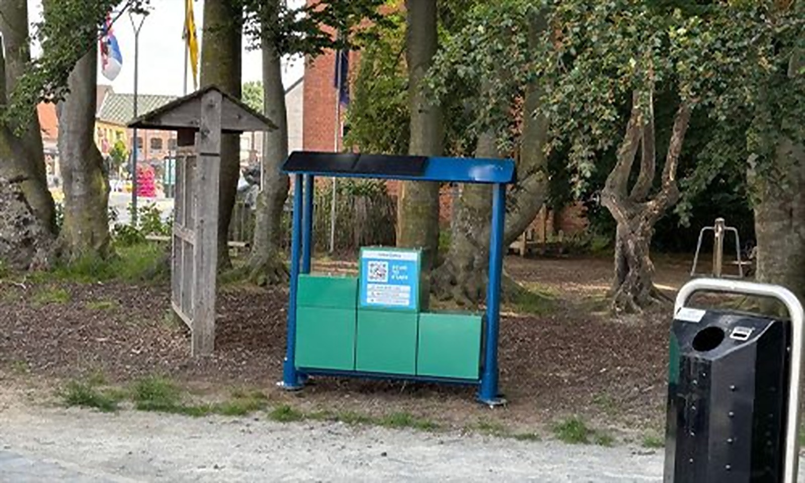 Town hall square — UrbanCubby installation in Hemiksem